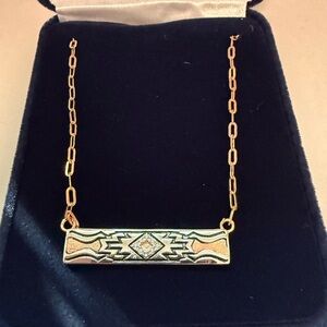 Montana Silversmiths Silver and Gold Bar Necklace NIB